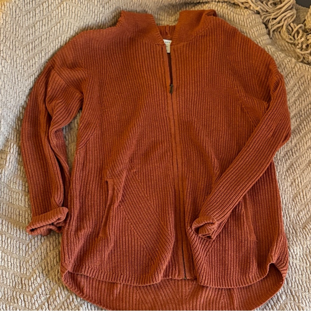 Max Studio Rust Cardigan Sweater